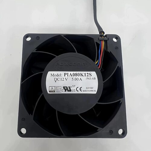 原装富士康PIA080K12S 8038 12V 5A暴力大风量服务器8CM散热风扇