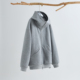 老钱通勤风连帽衫 纯棉拉链连帽卫衣女秋冬空气感慵懒2025新款 灰色