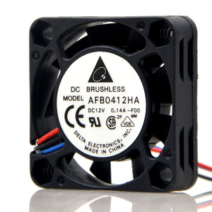台达 AFB0412HA 4010 4CM 12V 0.14A 3线散热风扇 报警/测速