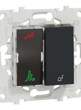 Schneider NU577754 施耐德电动白色按钮灯开关Unica