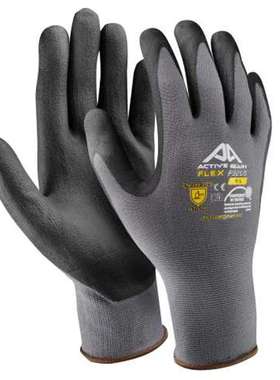 Active Gear F3268 Active Gear 黑灰色尼龙氨纶丁腈工作手套 8/M