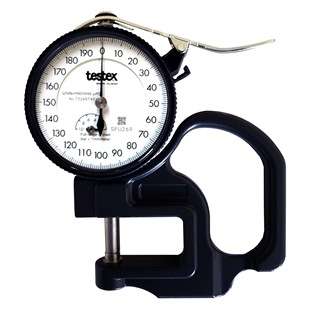 美国Testex指针式粗糙度拓片式复制胶带专用量规千分尺测厚仪