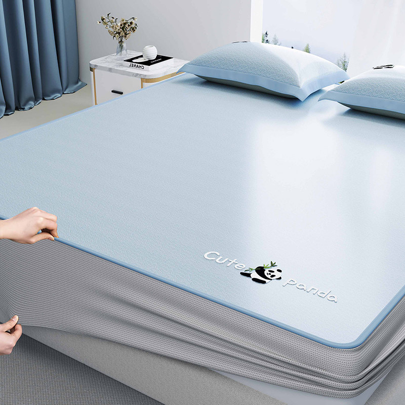 2026新款夏天凉感可爱卡通刺绣简约凉席床笠床单款学生宿舍0.9米