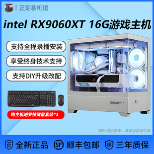 机 DIY电脑组装 9060XT电脑主机245KF 265K游戏电竞16G台式