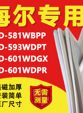 海尔BCD581WBPP 593WDPT 601WDGX 601WDPR冰箱密封条门胶条磁吸条