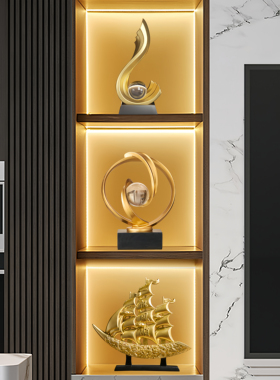 轻奢高档酒柜摆件客厅电视柜装饰品高级感2025新款高端大气上档次