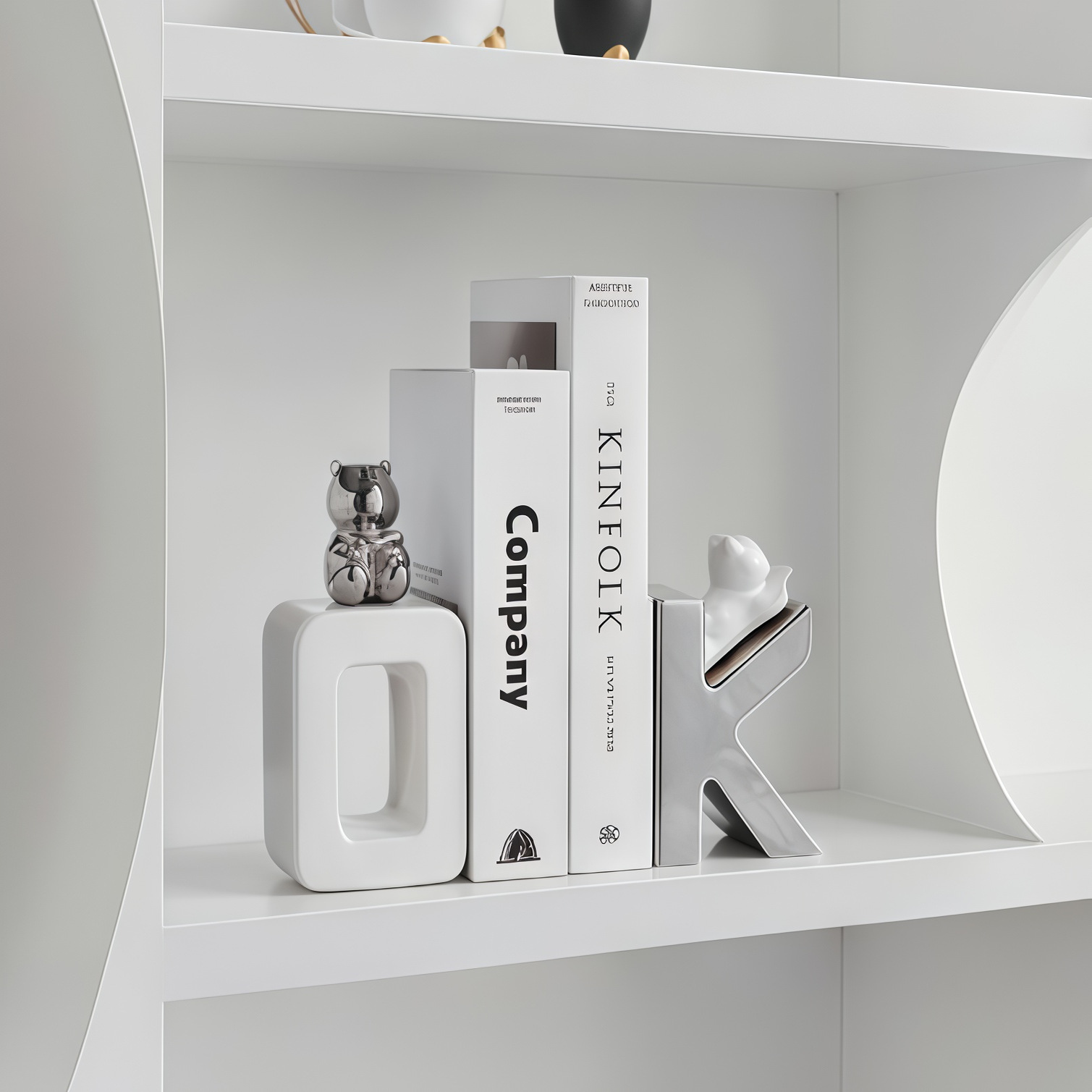 现代简约OK书挡艺术摆件轻奢高档玄关客厅电视柜酒柜办公室装饰品