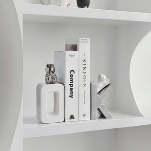 现代简约OK书挡艺术摆件轻奢高档玄关客厅电视柜酒柜办公室装饰品