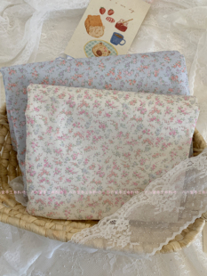 全棉40支印花布2026春夏新款ins韩系小碎花服装发饰包包手工diy