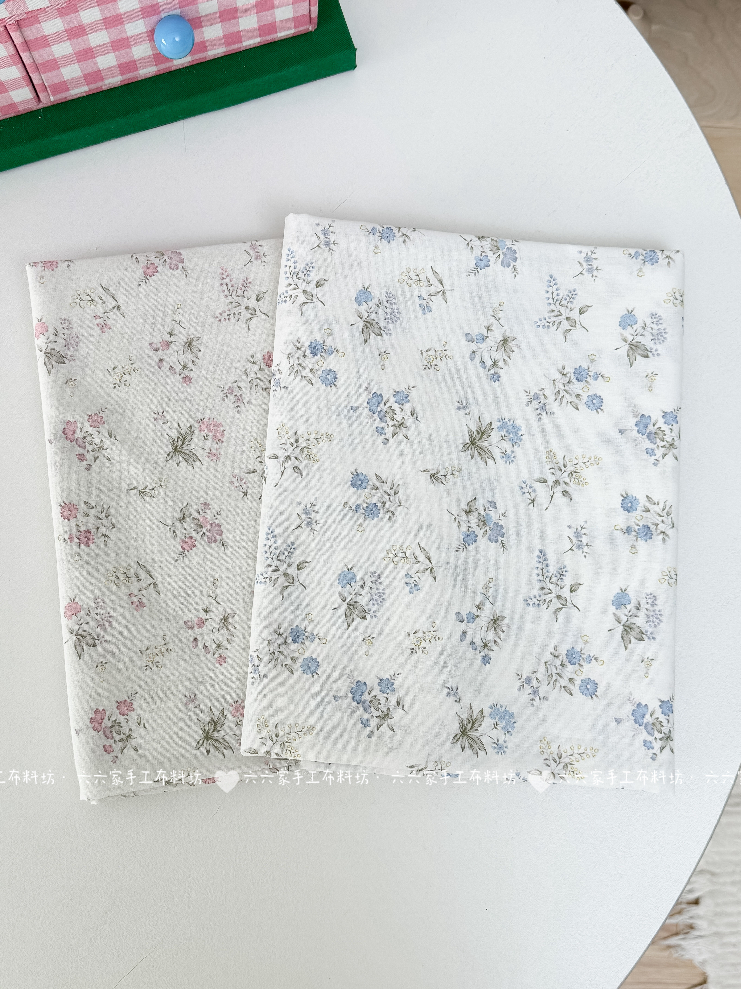 全棉40支印花布料碎花小清新韩系家居服发饰童装包包diy布料
