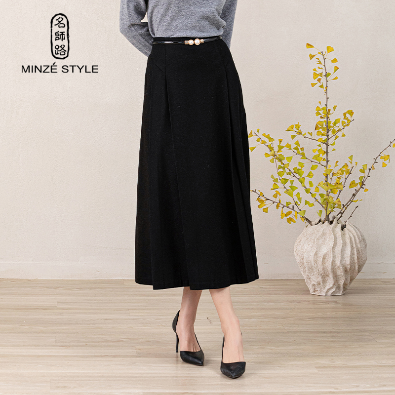 名师路长裙A字裙半身裙