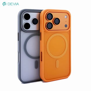 devia迪沃适用于iPhone17promax防摔磁吸保护壳苹果17pro肤感磨砂全包手机套