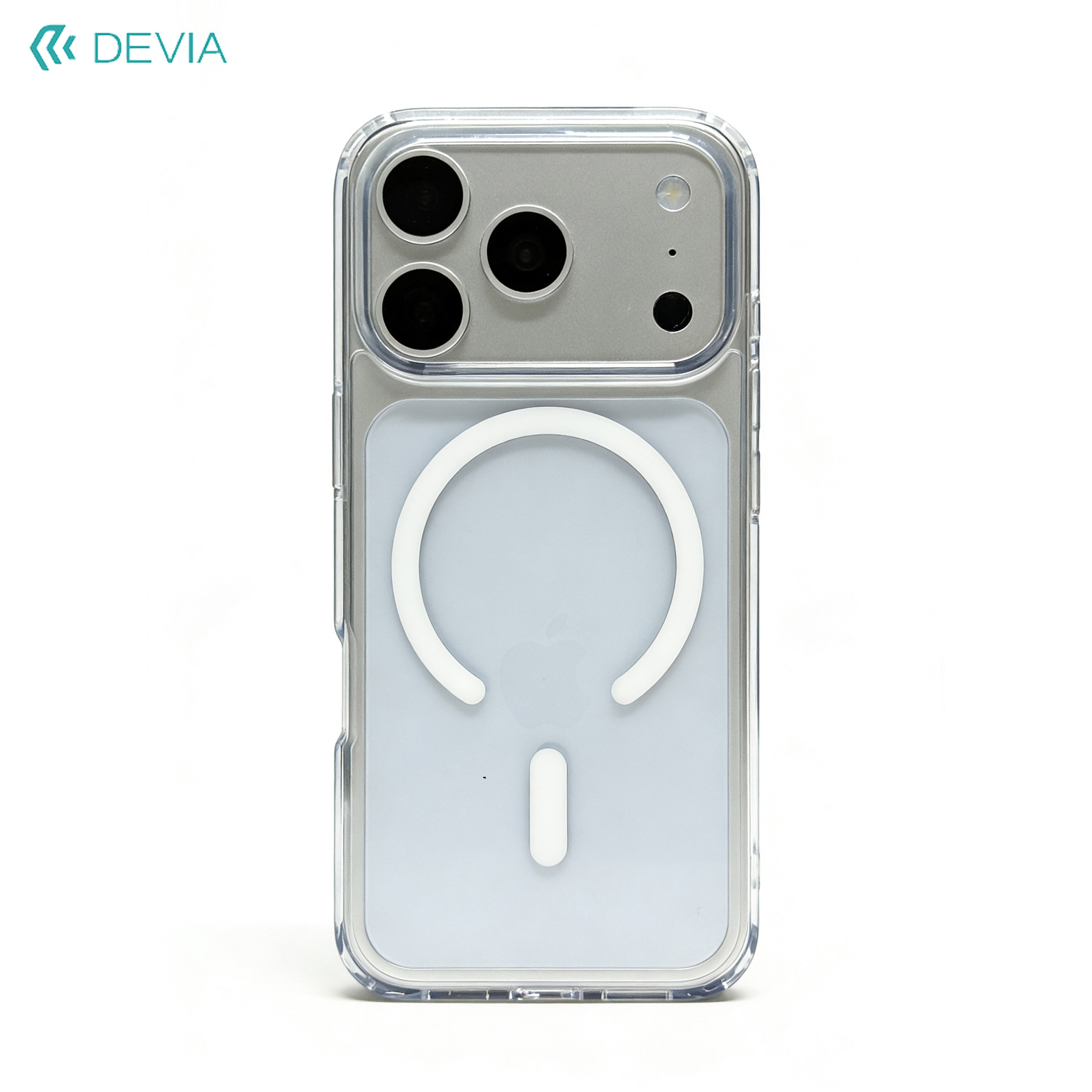 devia迪沃适用于iPhone18promax透明软边防摔磁吸保护壳苹果17pro软边气囊全包手机套