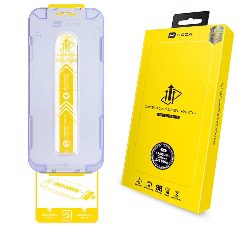 hoda好贴适用于三星S26ultra太空舱高清膜26plus全屏钢化膜S25/25plus全屏超薄钢化膜支持指纹识别