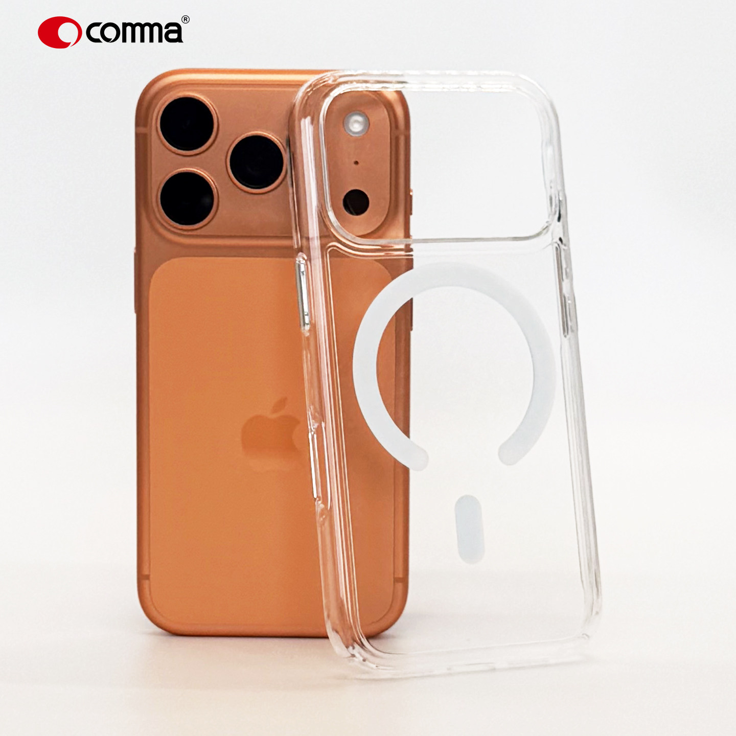 comma适用于iphone玻璃磁吸壳