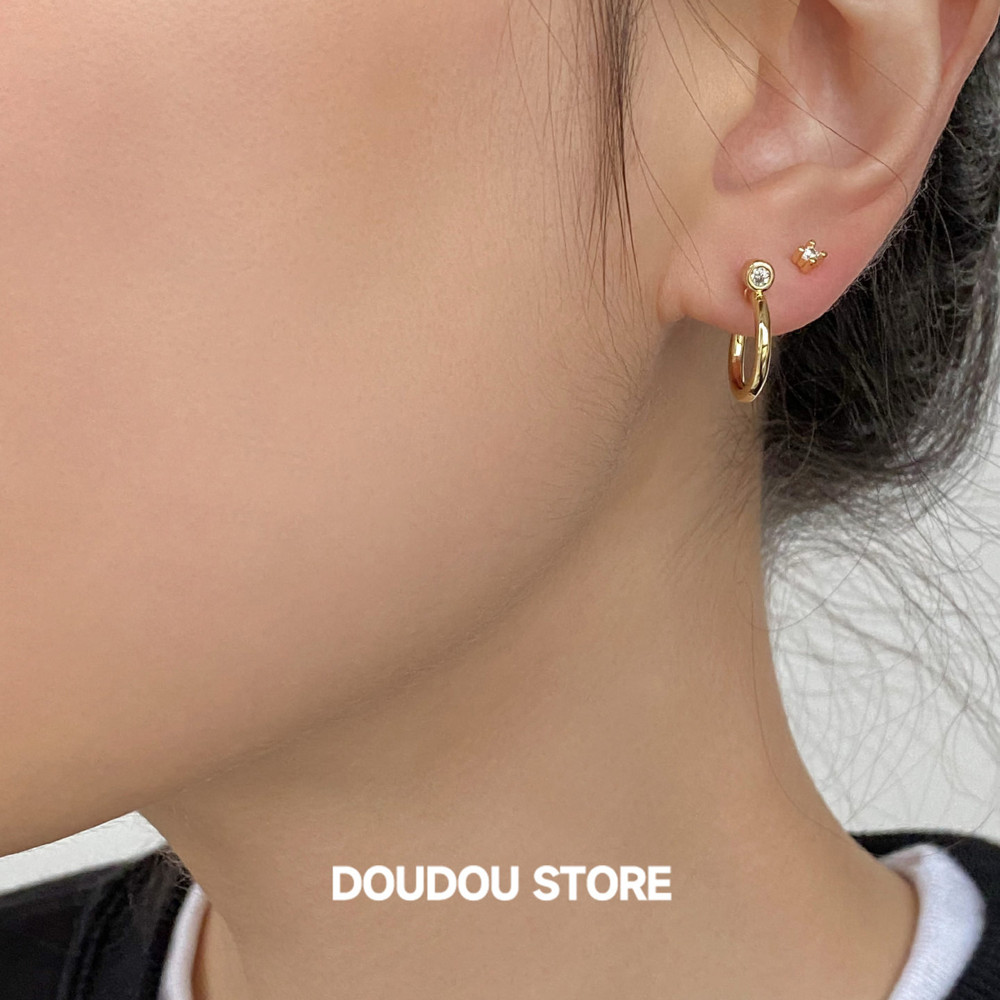 doudoustore三只一套耳钉