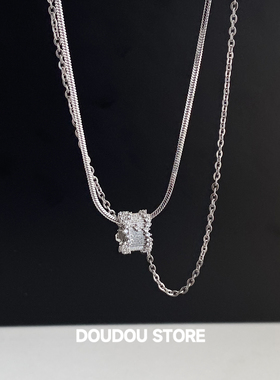 双层蛇骨链小蛮腰项链