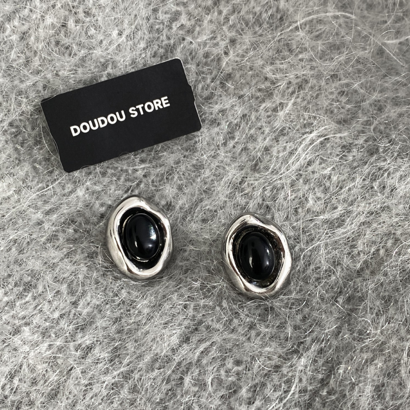 doudoustore几何液态耳钉