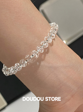doudoustore透明天然水晶手链