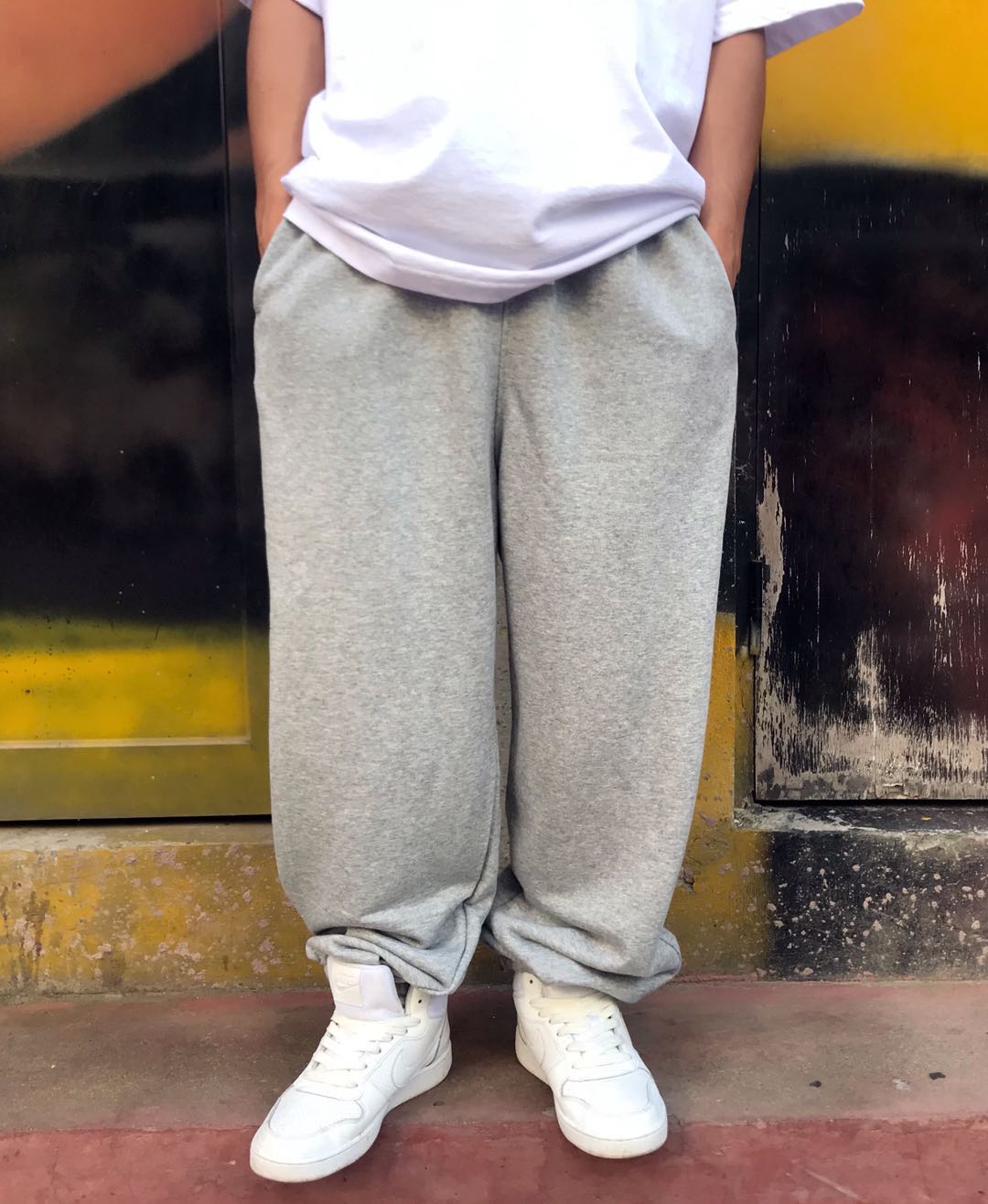 街头休闲裤束口宽松嘻哈加厚加绒