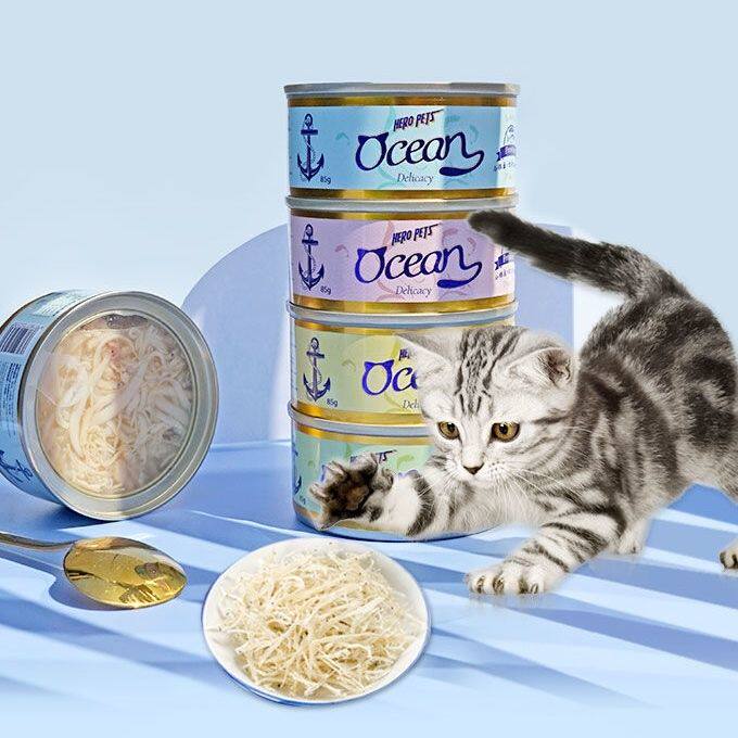 超级联盟猫罐头小银鱼鸡肉鲣鱼鳕鱼营养补水肉丝浓汤成幼猫零食罐