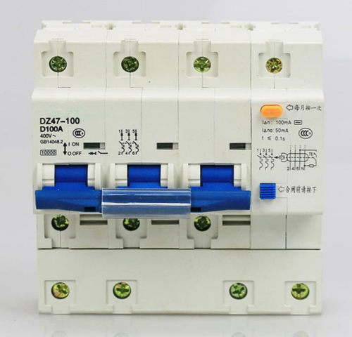 漏电断路器DZ47LE-100H/1P2P3P4P100A漏电开关NLE100A漏电保护器 - 封面