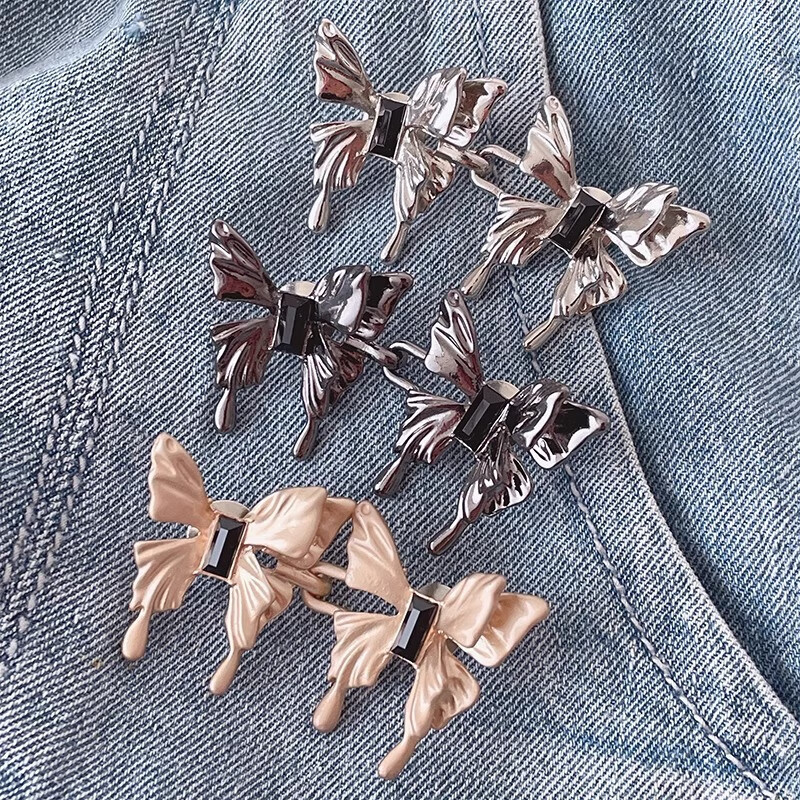 居家布艺蝴蝶懒人隐形收腰调节松紧带腰带女2024新款裤腰收紧