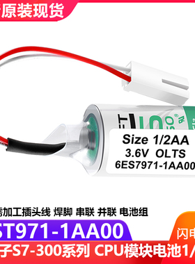 全新6ES7971-1AA00-0AA0 LS14250西门子314 315CPU PLC锂电池3.6V