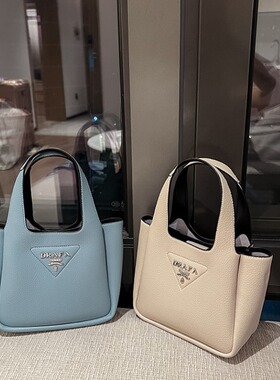 高级感女包新款小众大容量菜篮子包真皮时尚手提斜挎包水桶包