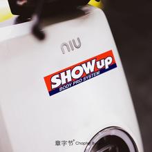 show up日系JDM风格贴纸遮挡划痕车贴创意个性防水贴汽车装饰贴纸