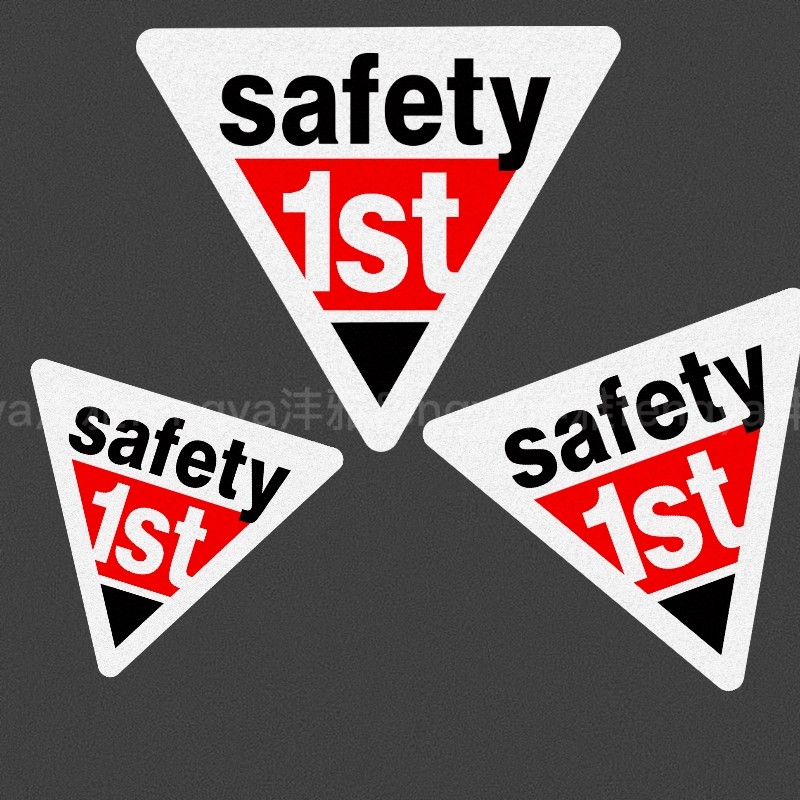 安全第一警示反光贴纸新手上路车尾安全标识车贴夜间防追尾防撞贴