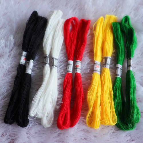 DIY手工编织五色线五彩绳七色线