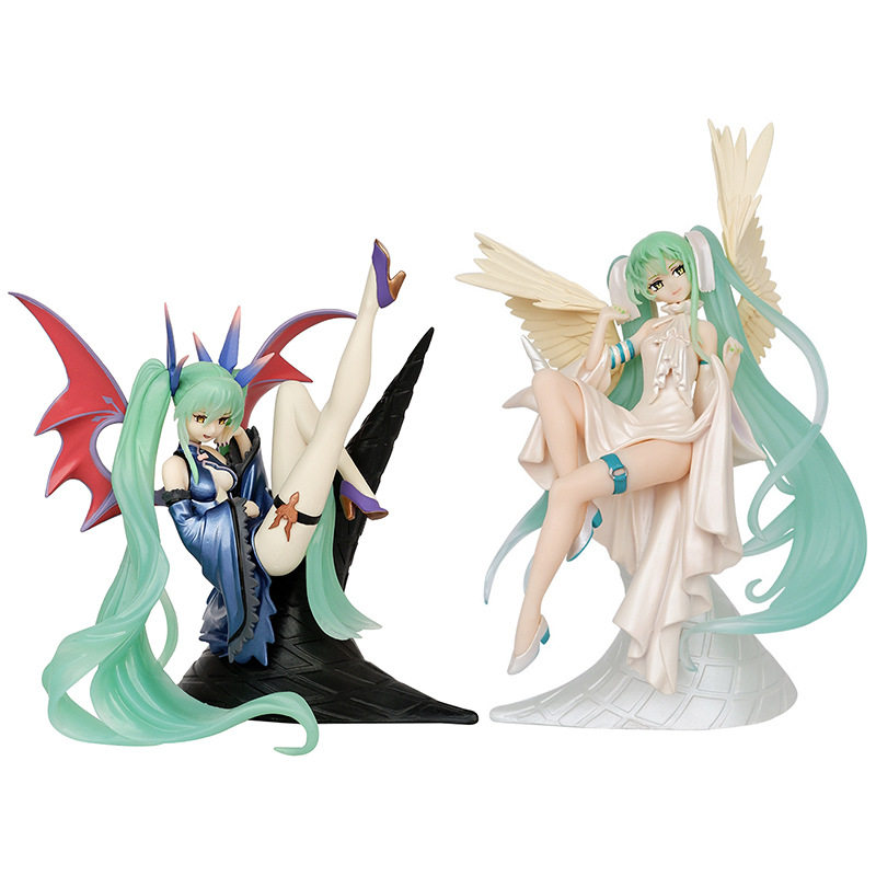 光明与黑暗天使与恶魔初音未来公主殿下MIKU手办公仔礼物桌面摆件