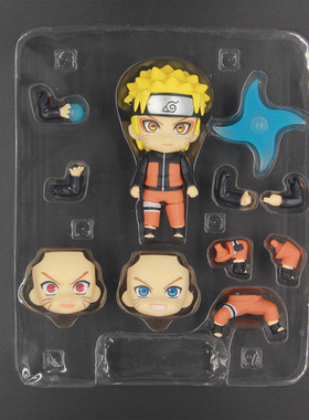 火影 疾风传 粘土人#682 漩涡鸣人 Q版 换脸 盒装手办
