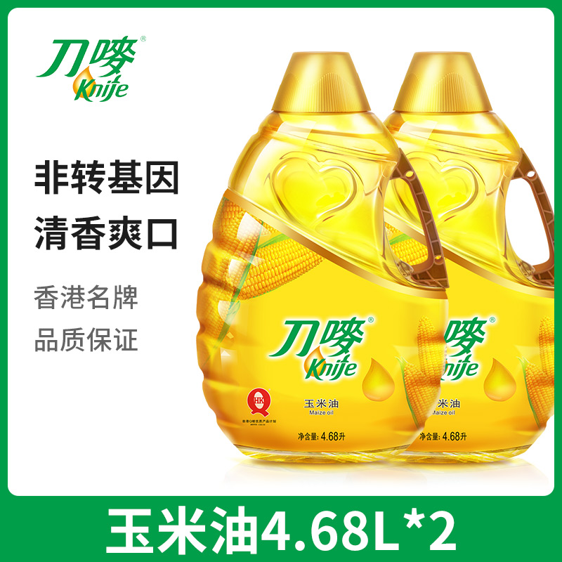 Knife Corn oil 4.68L*2 Non-GM Cooking oil Corn oil baking Dedicated Cake Vegetable oilin the Agri rice/Dried foods/Condiment , Cooking oil/Flavored oil , Corn oil  category - from Buy2taobao.com to provide professional Taobao agent buy service