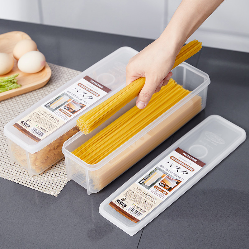 日本进口面条收纳盒大容量装挂面意面盒食品级密封保鲜厨房整理盒,收纳整理,食物收纳盒,淘宝优惠券,粉丝福利购,淘宝优惠卷