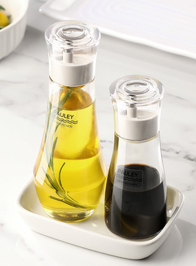 日式玻璃酱油瓶家用厨房专用生抽醋调料瓶香油瓶分装小玻璃倒油壶
