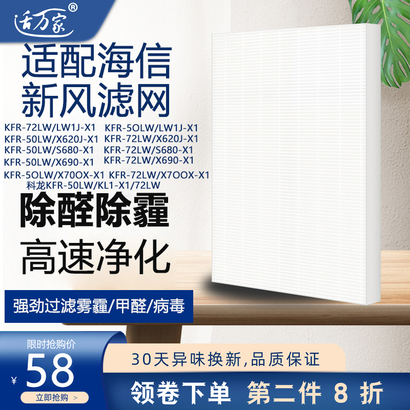 适配海信新风滤芯滤网