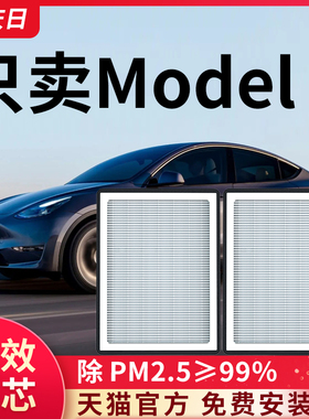 特斯拉model Y毛豆丫空调滤芯内置外置6片全套HEPA空气净化滤清器