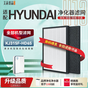 适配韩国现代HYUNDAI空气净化器KJ315F-HD6S过滤网除甲醛霾尘滤芯
