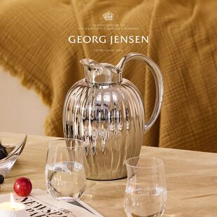Georg Jensen 乔治杰生BERNADOTTE 王子保温壶不锈钢水壶摆件