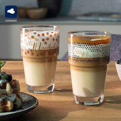 德国LEONARDO|SOLO独奏 创意手绘风玻璃杯咖啡杯茶杯耐热水杯送礼