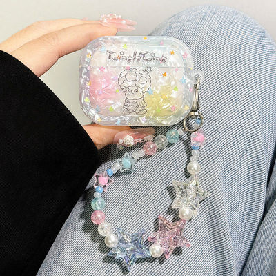 适用苹果新款耳机壳保护套星星人