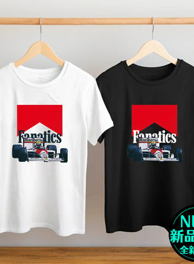 F1赛车纯棉男士短袖T恤法拉利