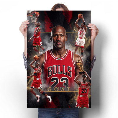 迈克乔灌篮高手球馆装饰画