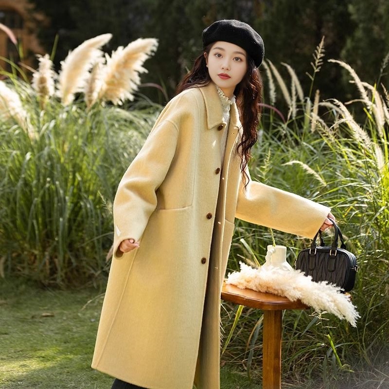 早秋穿搭超好看气质中长款温柔风大衣女2025年新款设计感韩版