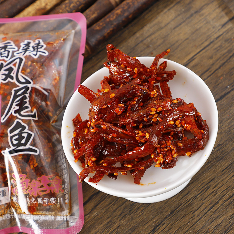 天天好客香辣凤尾鱼散装鱼干即食海鲜零食解馋休闲海味丹东宽甸