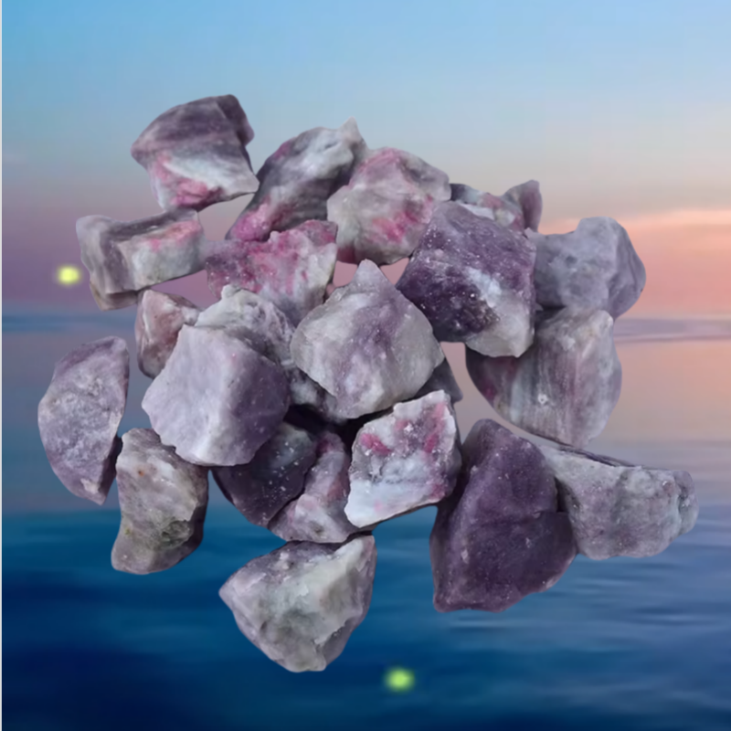 天然梅花碧玺原石大颗粒摆件鱼缸造景装饰教学标本石头香薰扩香石