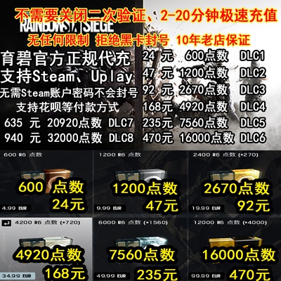 steam彩虹六号r6点数通行证季票