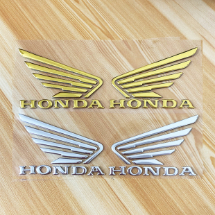 适用本田HONDA摩托车3D贴纸梦想之翼软胶翅膀贴花CBF/CB/CBR400